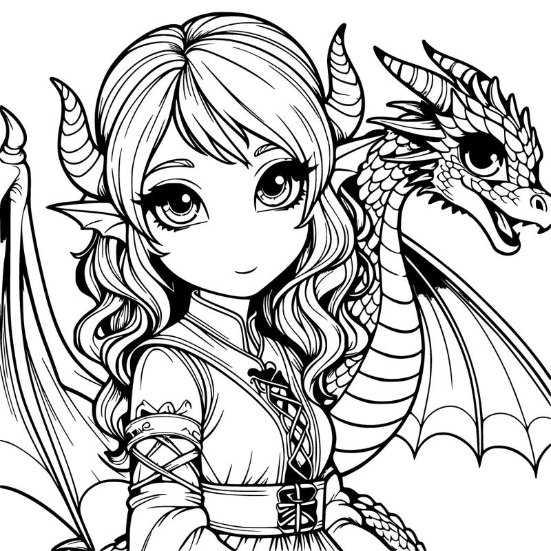 realistic dragon girl