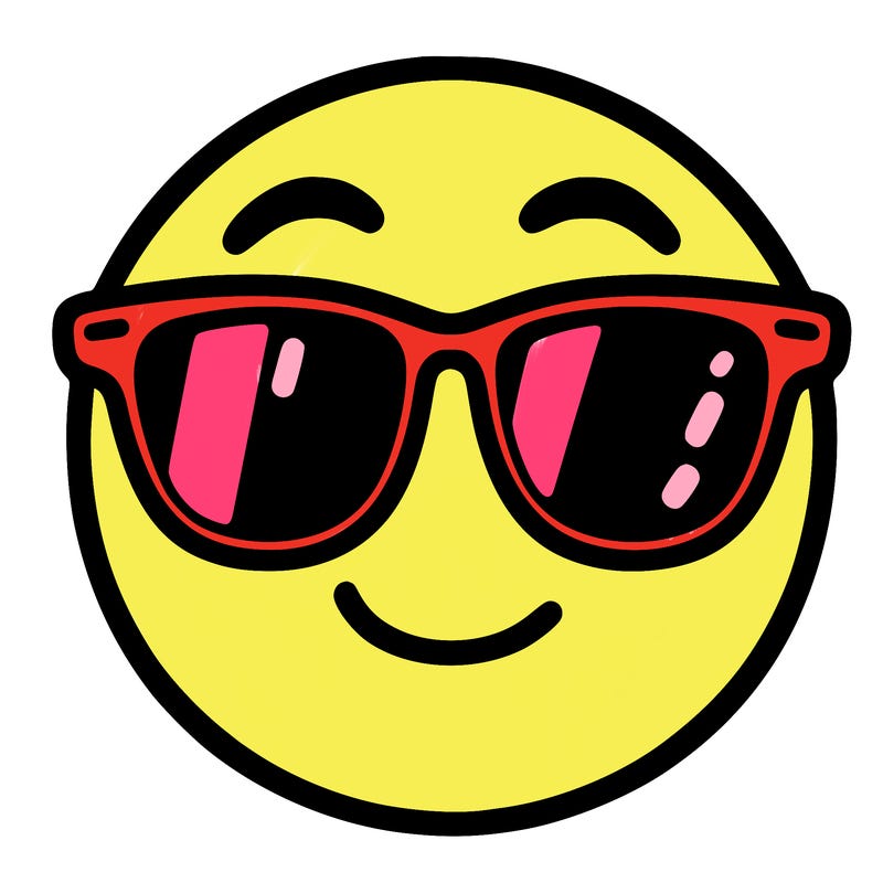 emoji with sunglasses