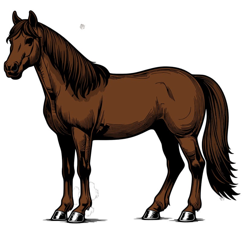 realistic quarter horse.