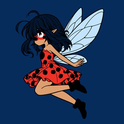 manga fairy flying