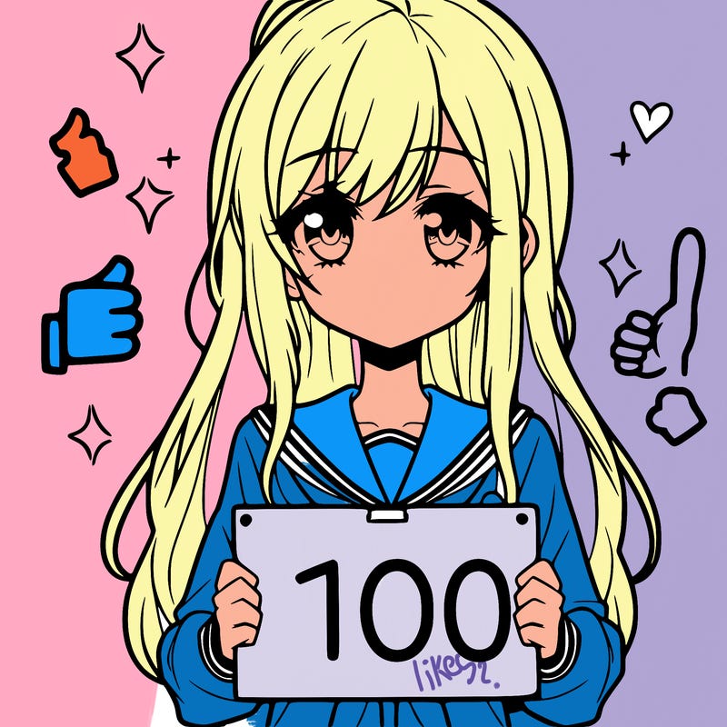can we get 100 likes anime girl