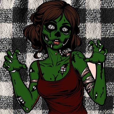 realistic zombie girl