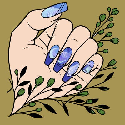 nails with french tip