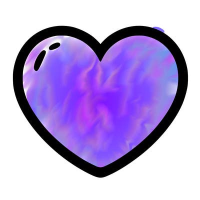a blank heart