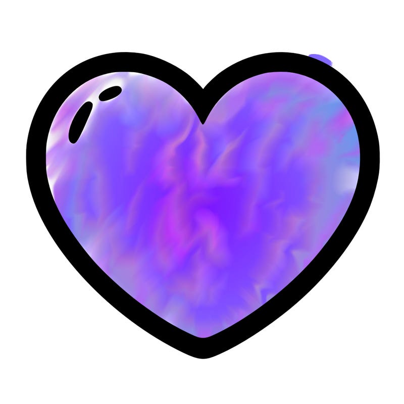 a blank heart