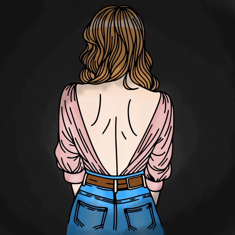 woman's back
