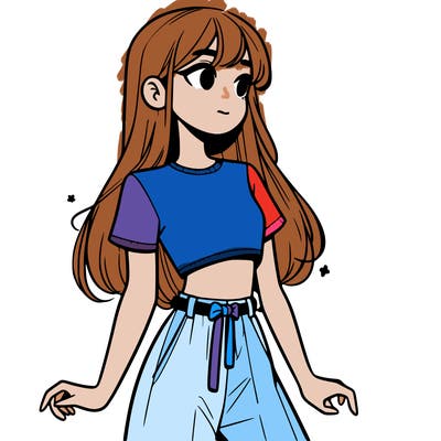 girl in a cute crop top