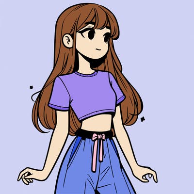 girl in a cute crop top