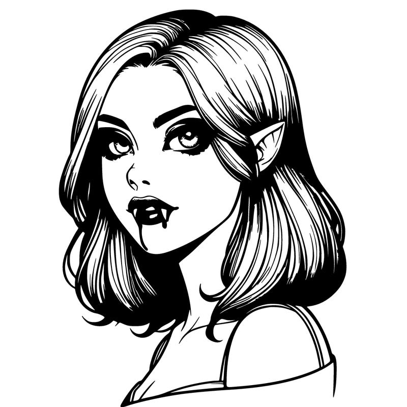 realistic vampire girl