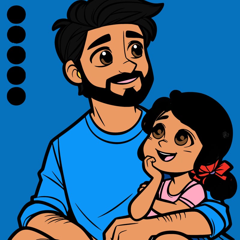 dad with his daughter