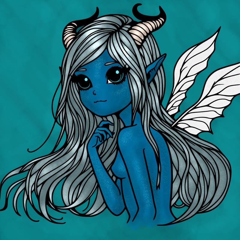 beautiful scary female fae