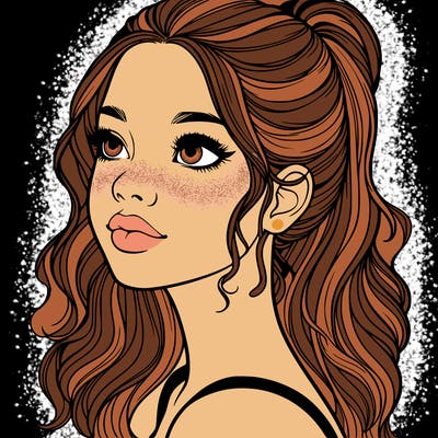 beautiful realistic girl