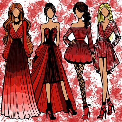 fashion models dresses