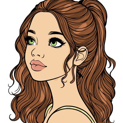 beautiful realistic girl