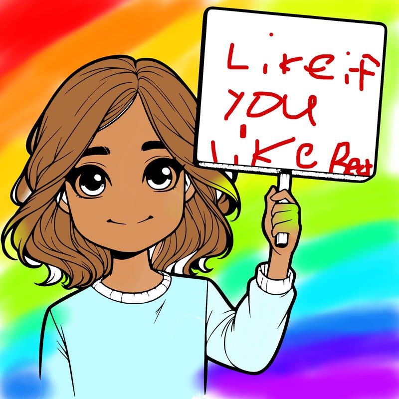 realistic girl holding up a sign