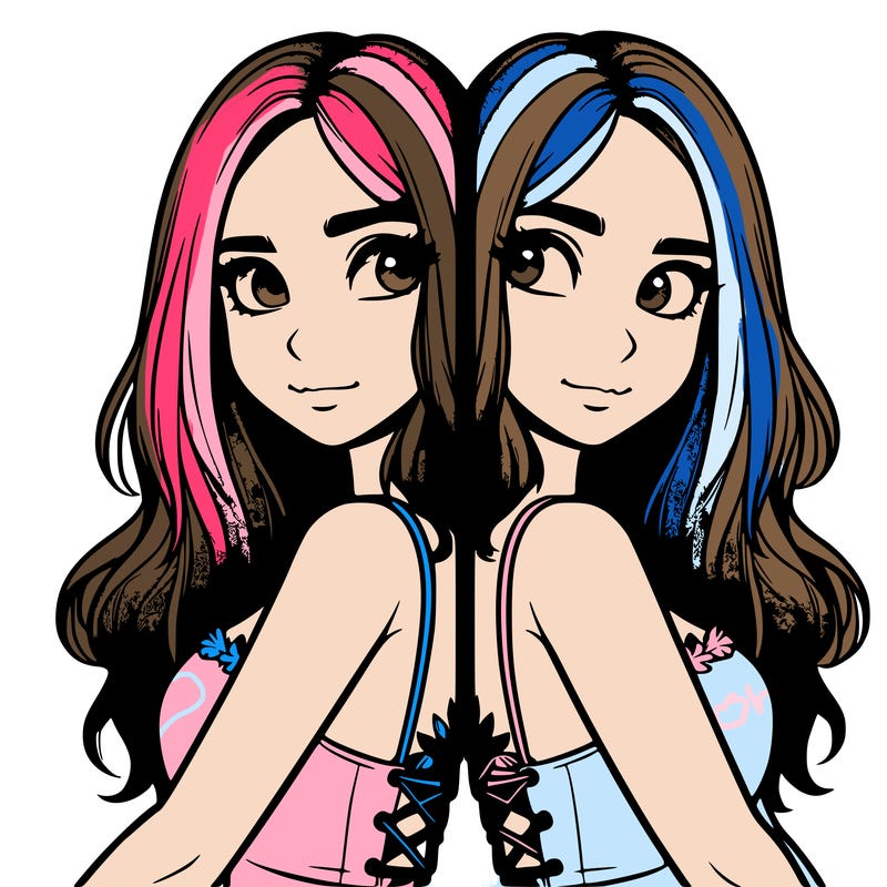 a realistic girl split