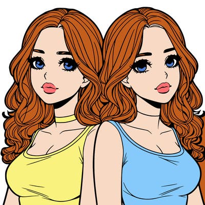 realistic twin sisters