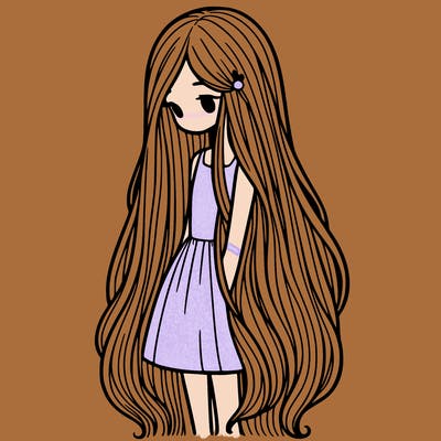 long hair girl
