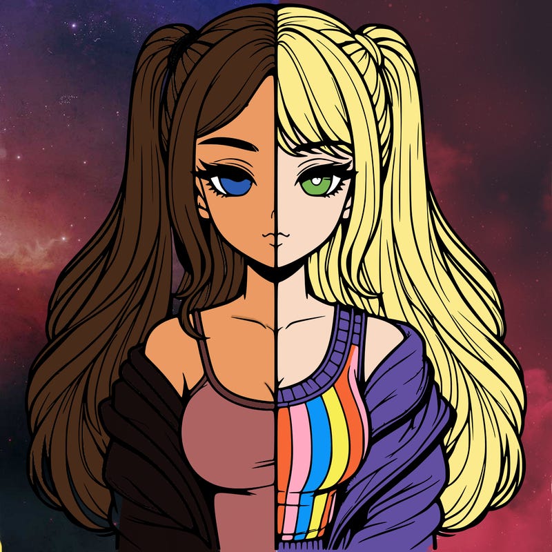 realistic girl split