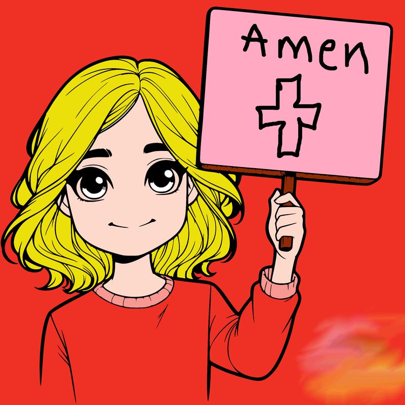 realistic girl holding up a sign