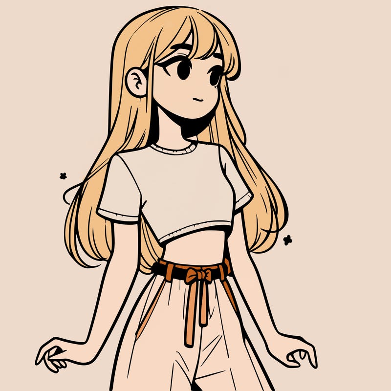 girl in a cute crop top