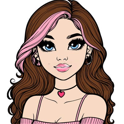 realistic pretty girl