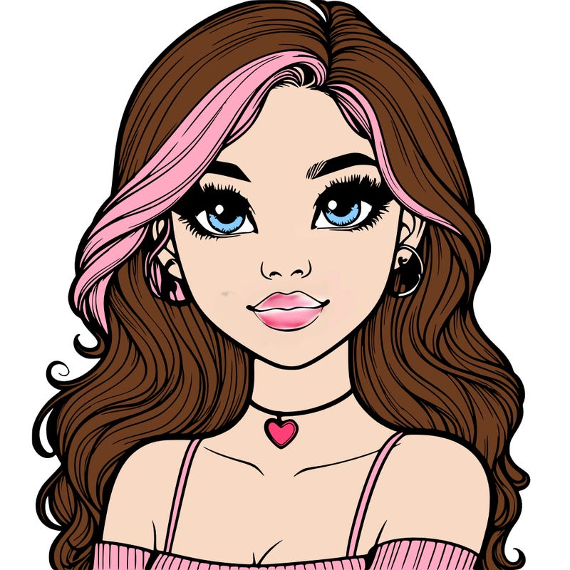 realistic pretty girl