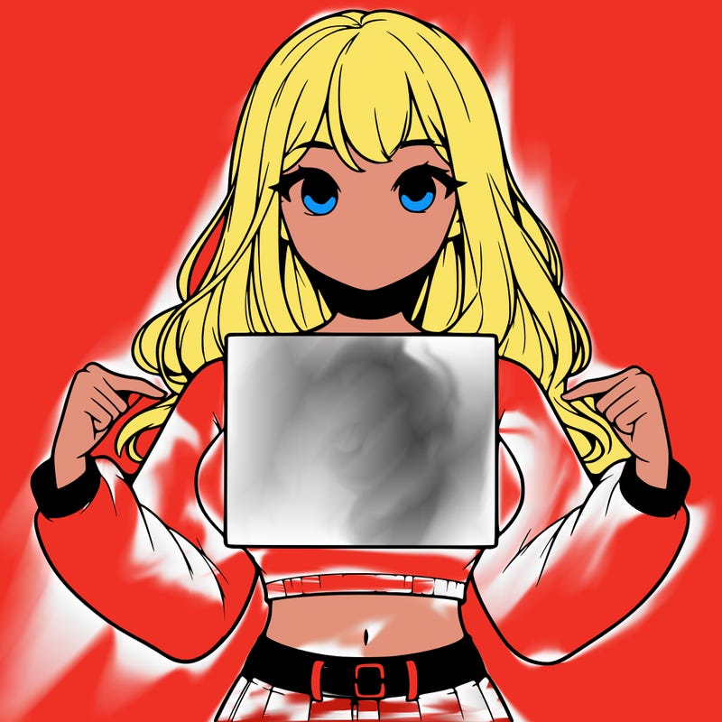 girl holding a blank sign in a long sleeve crop top