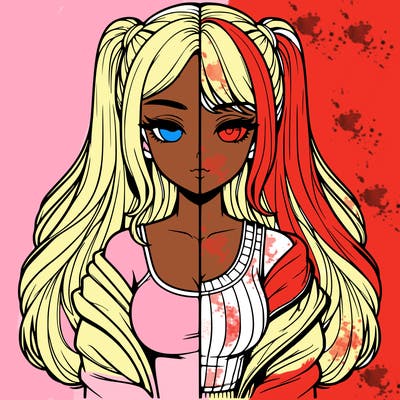 realistic girl split