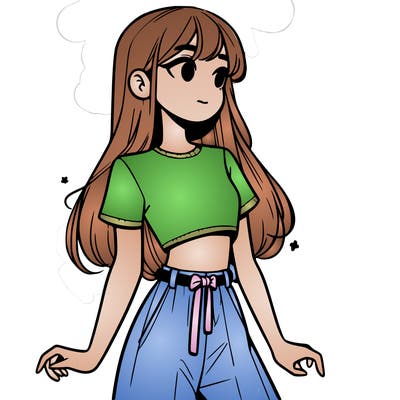 girl in a cute crop top