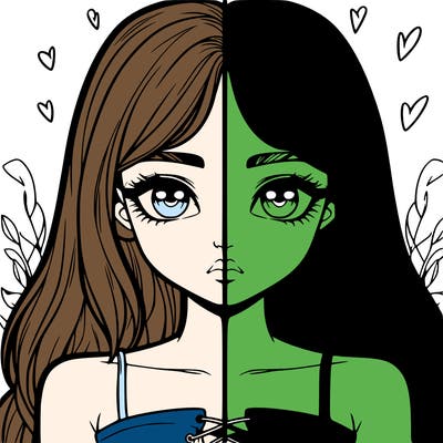 realistic girl split