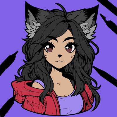 realistic aphmau from aphmau with wolf ears