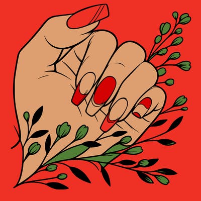 nails with french tip