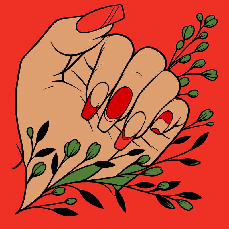 nails with french tip