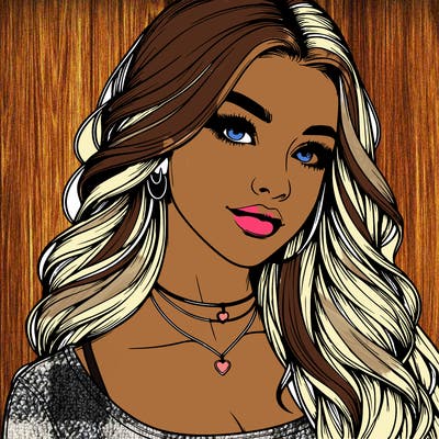 detailed realistic girl