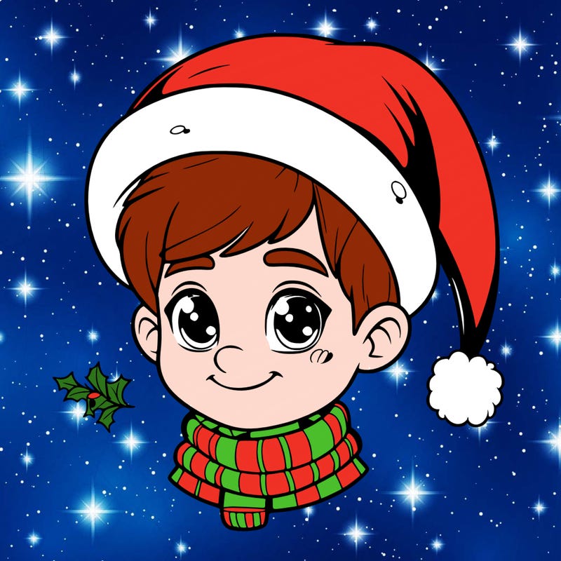 realistic christmas boy