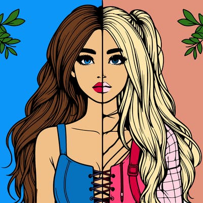 realistic girl split