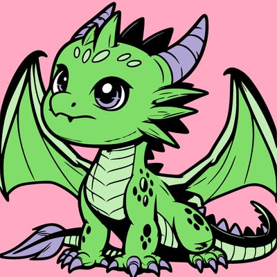 fierce baby night dragon