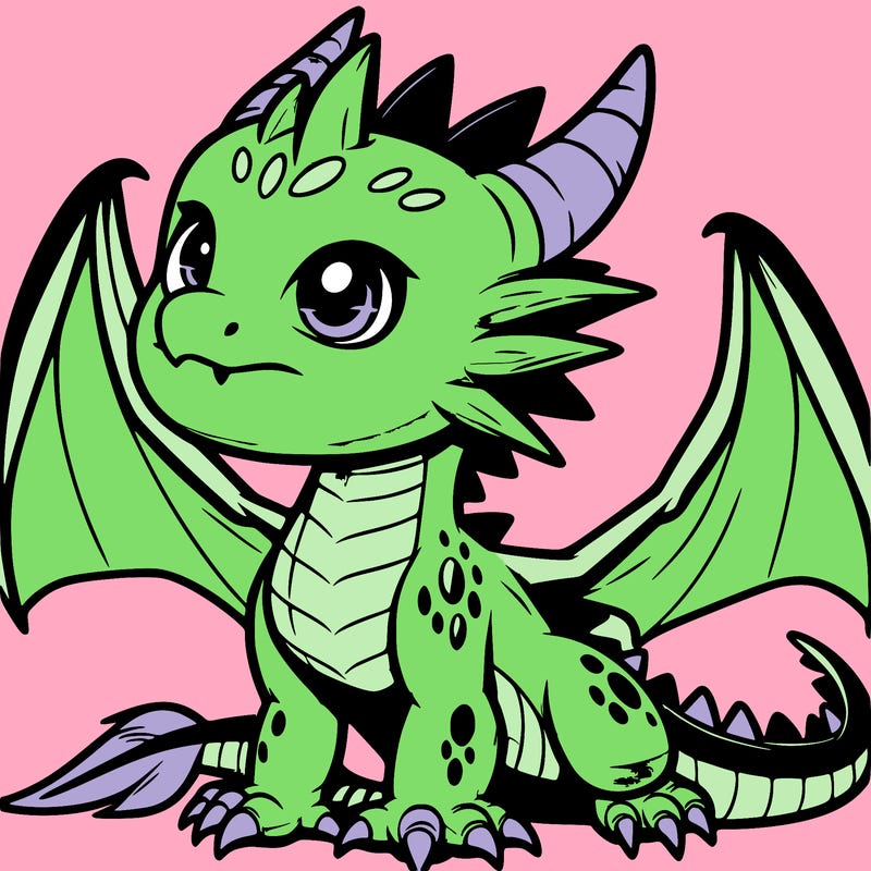 fierce baby night dragon