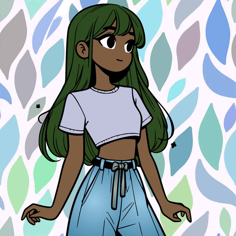 girl in a cute crop top