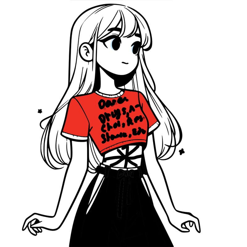 girl in a cute crop top