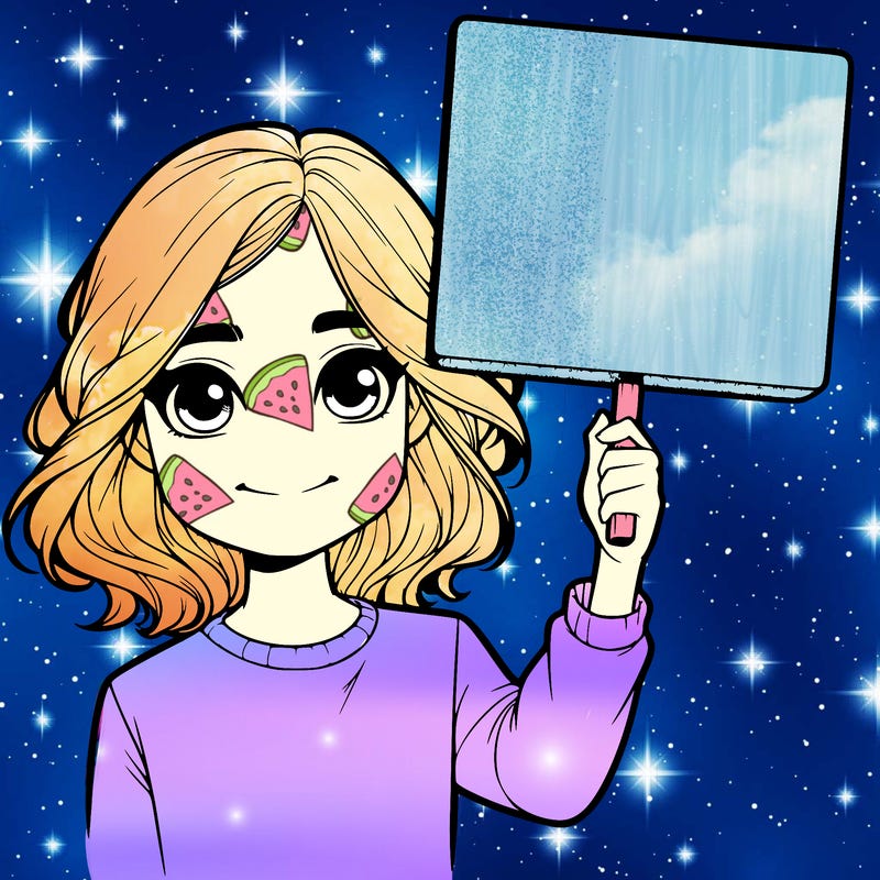 realistic girl holding up a sign