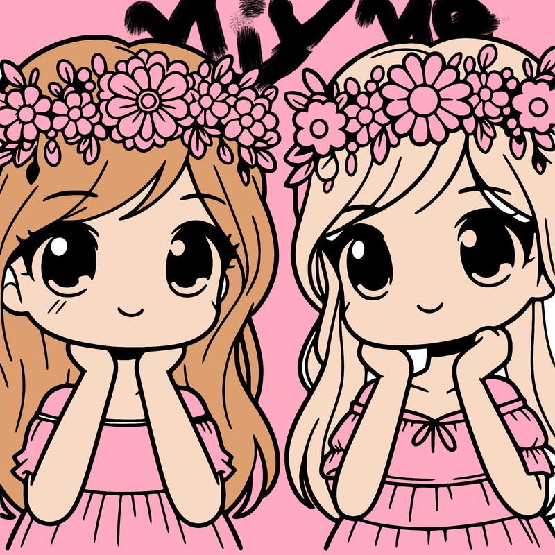 girls with flower crown