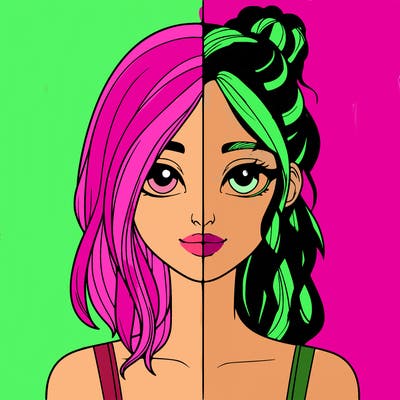 realistic girl split