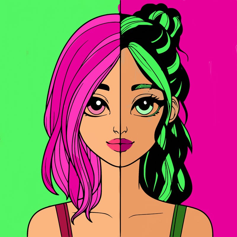 realistic girl split