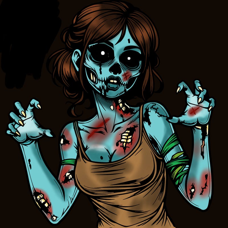 realistic zombie girl