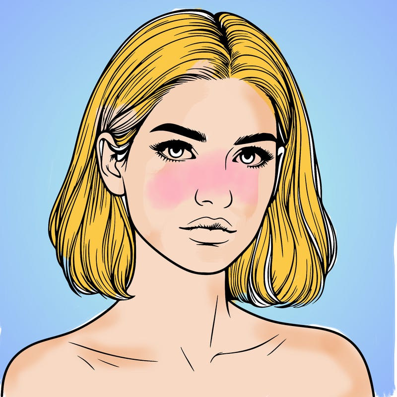 realistic portrait of woman