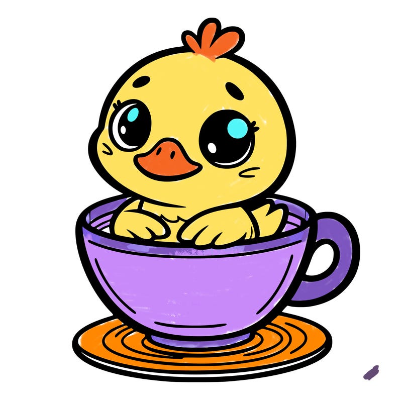 duck in a cup