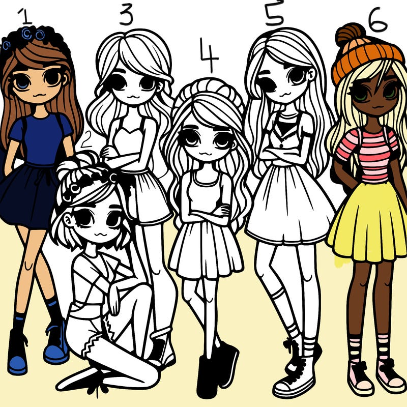 girls with different astehtics