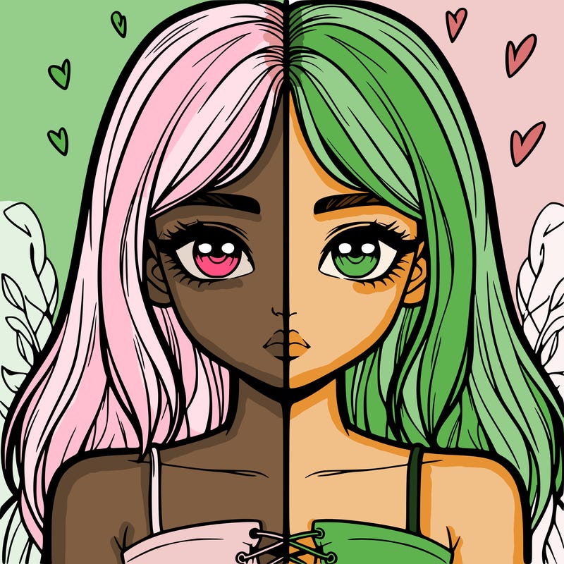 realistic girl split